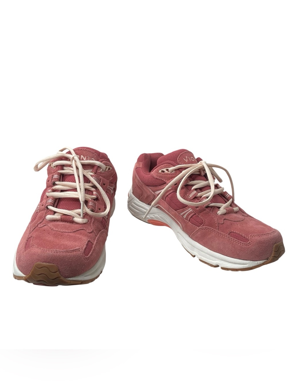 Vionic Womens Size 8 EUR 39 Wide Shoes Pink Suede 23WALK Athletic Walker Comfort